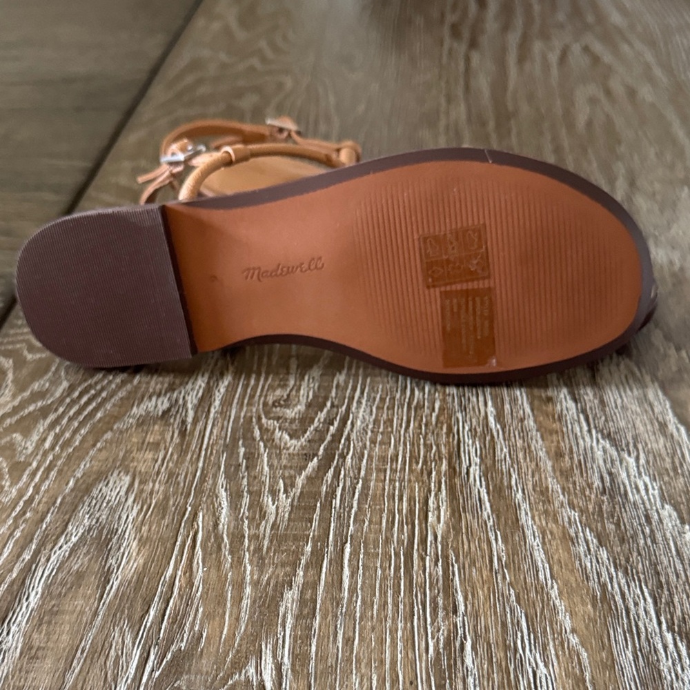Madewell Tan Leather Women's Sandals - Picture 3 of 3